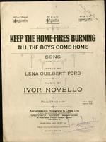 Keep the home-fires burning Till the boys come home :  song